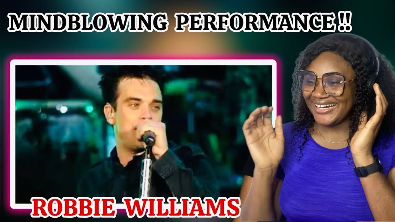 😳WHAT A PERFORMANCE!! Robbie Williams - Feel (Live from Knebworth) REACTION