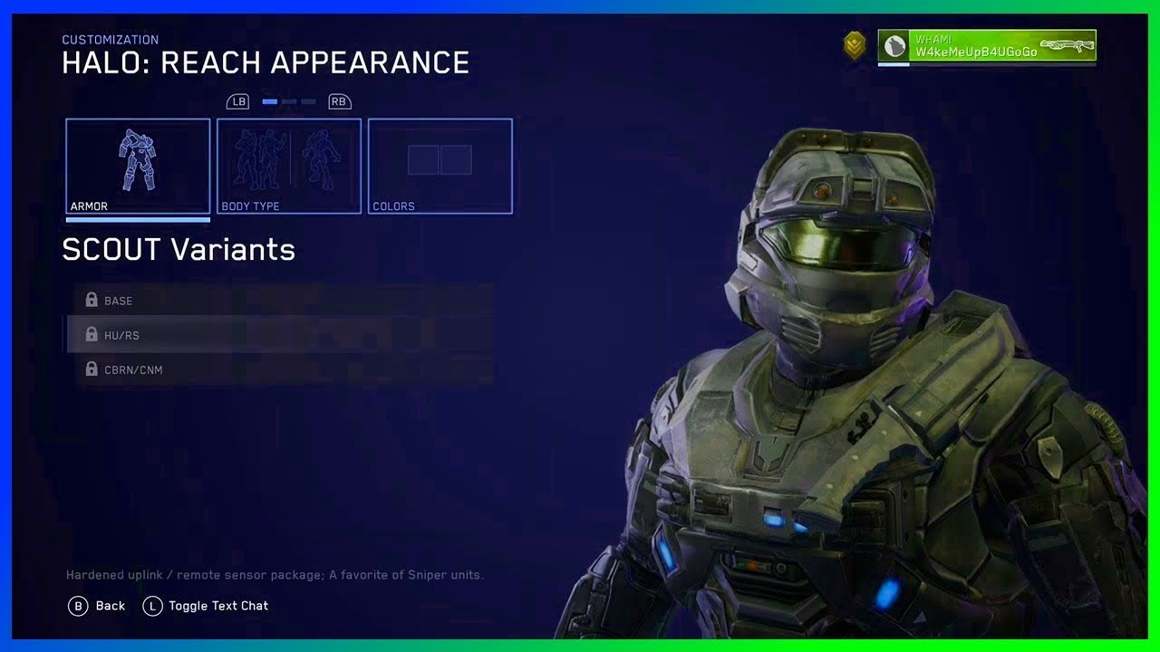 Halo Reach Remastered CUSTOMIZATION For Spartans & Elites Master Chief Collection | XBOX ONE