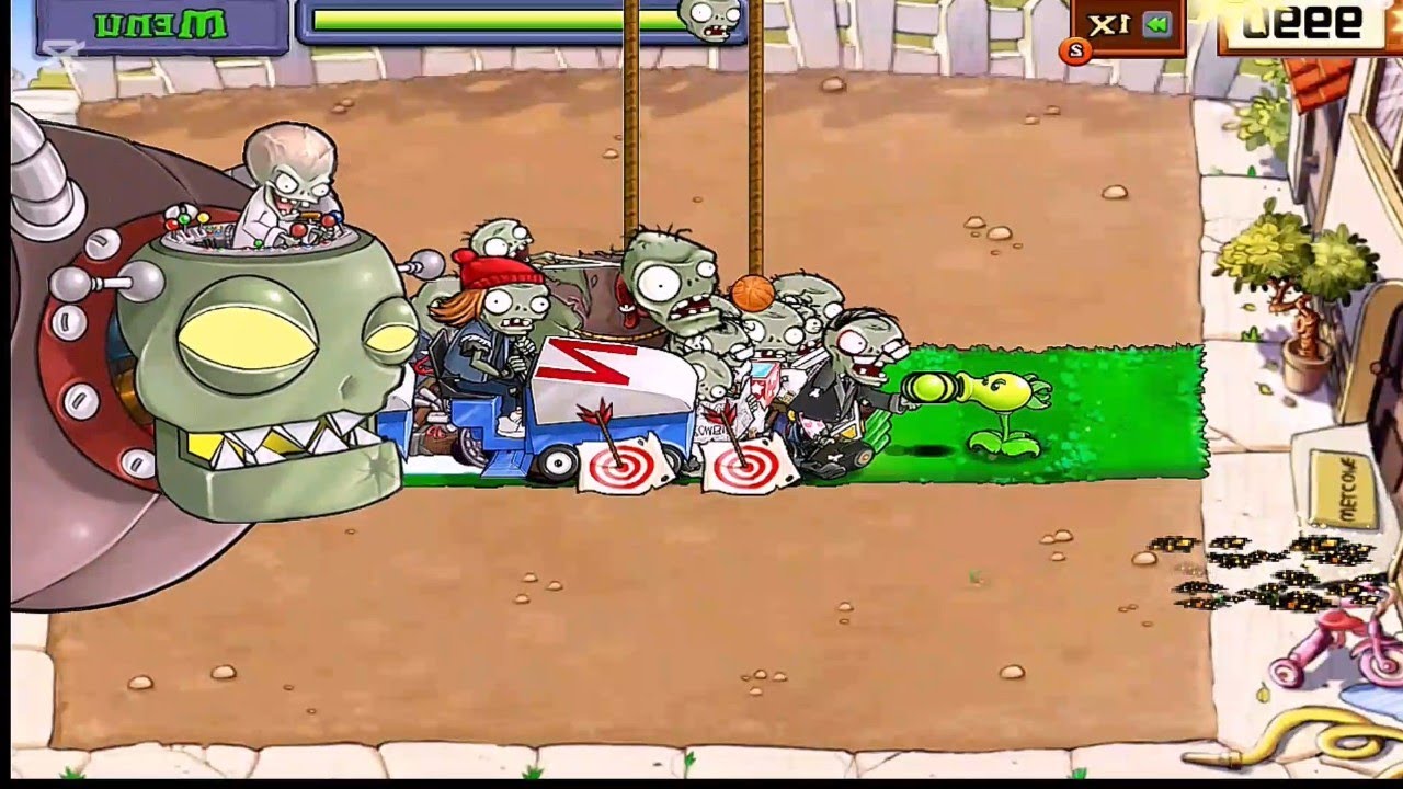 Reapeate Vs DrZomboss God Reapeate Kill Dr Zomboss - Who Will Win? PVZ1 Fullgameplay