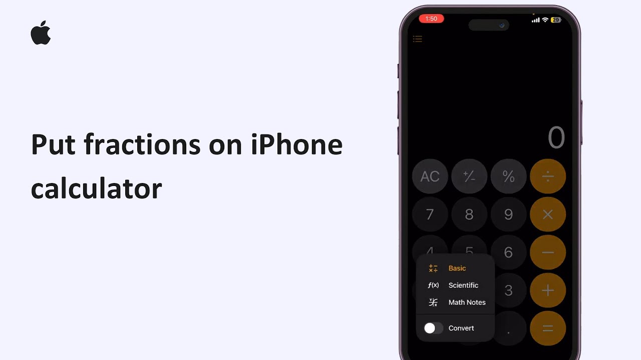 How To Put Fractions On iPhone Calculator 2025 | Calculate Fractions On iPhone