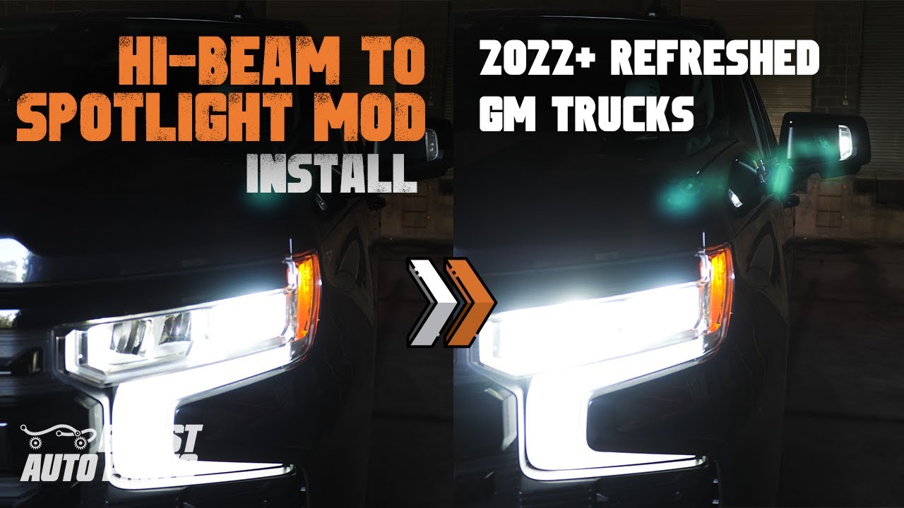 Модификация зеркала дальнего света GM Mirror High Beam to Spot Light для автомобилей 2022–2025 го...