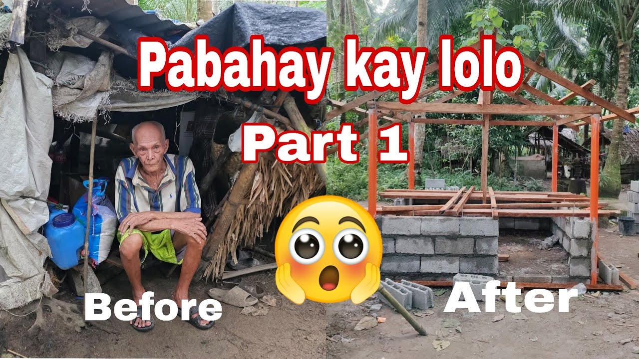 Part 1: Pabahay para kay lolo❤️ #viral #trending #minivlog #charity #kindness 