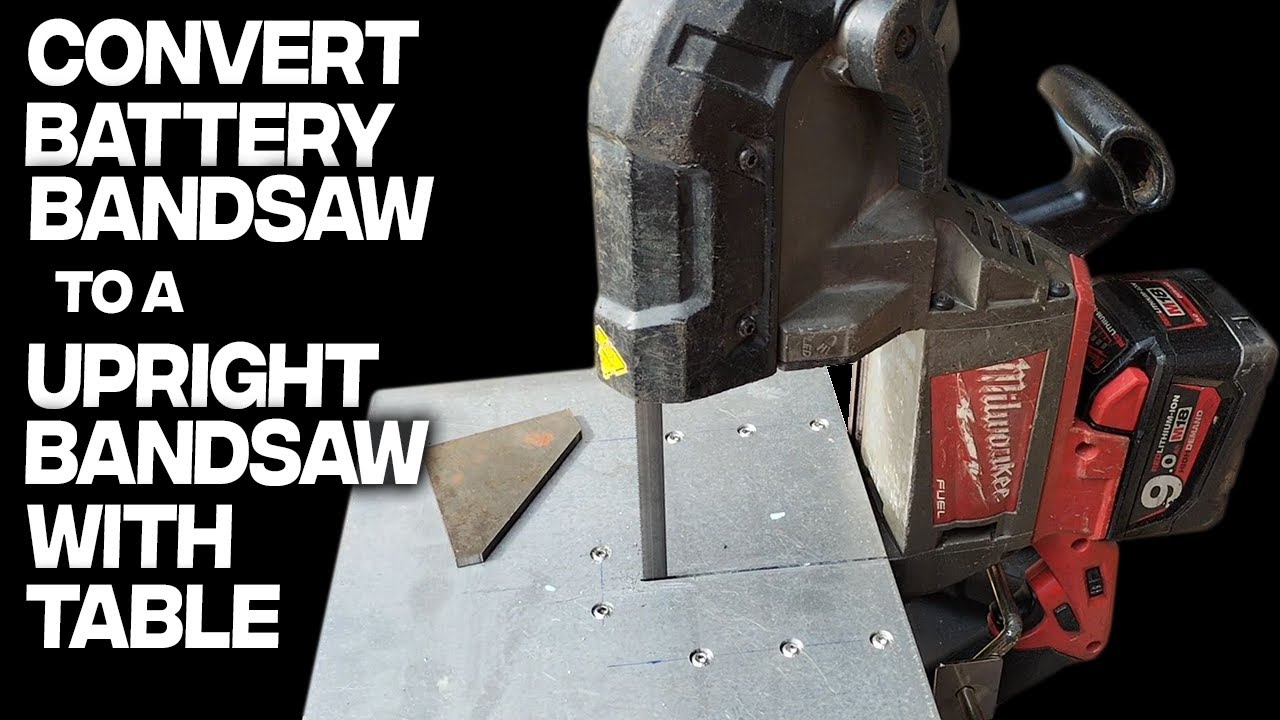 Milwaukee 18V Deep Cut Band Saw - Make it a portable upright table bandsaw!