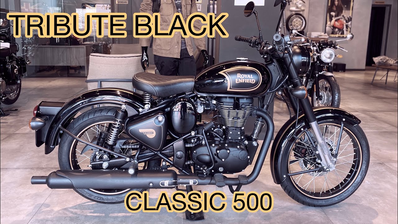 CLASSIC 500 TRIBUTE BLACK - ROYAL ENFIELD - MOTO DE COLECIONADOR!?