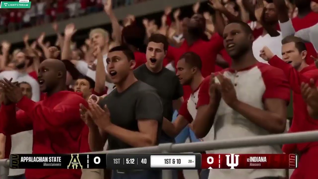 College Football 25 Gameplay Hoosiers vs Mountaineers Maryland vs Akron Happy Friday!!!