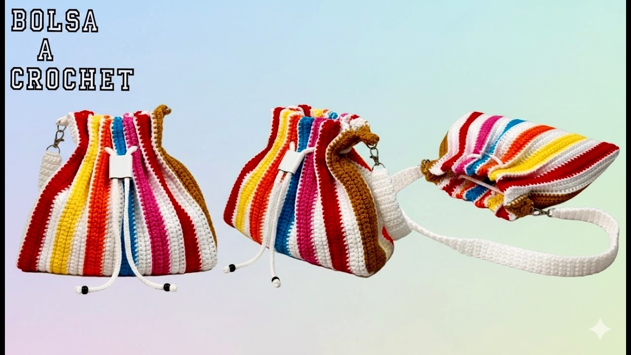 PASO A PASO PARA TEJER BOLSO MODERNO A CROCHET