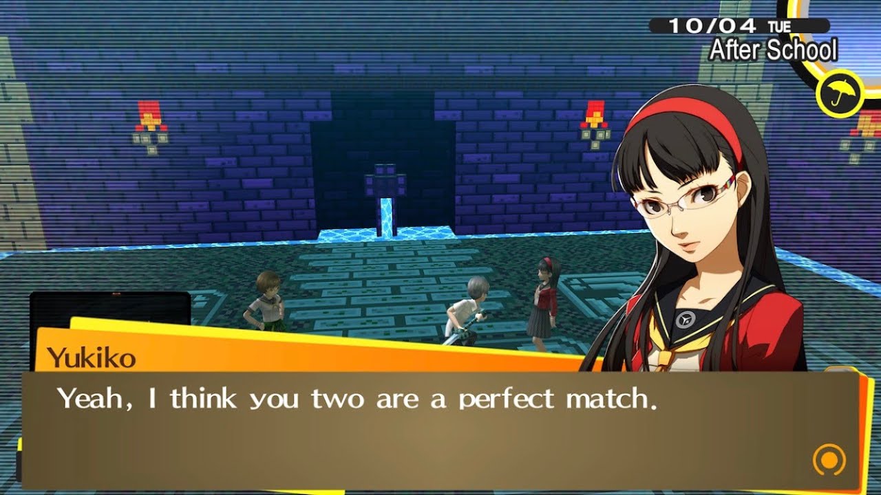 Persona 4 Golden - Max Rank Chie & Yukiko Dialogue Conversations.