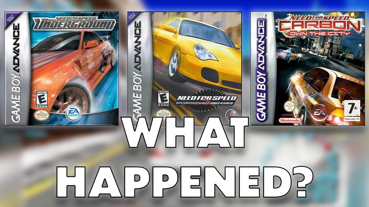 The Weird Need For Speed Game Boy Advance Games...