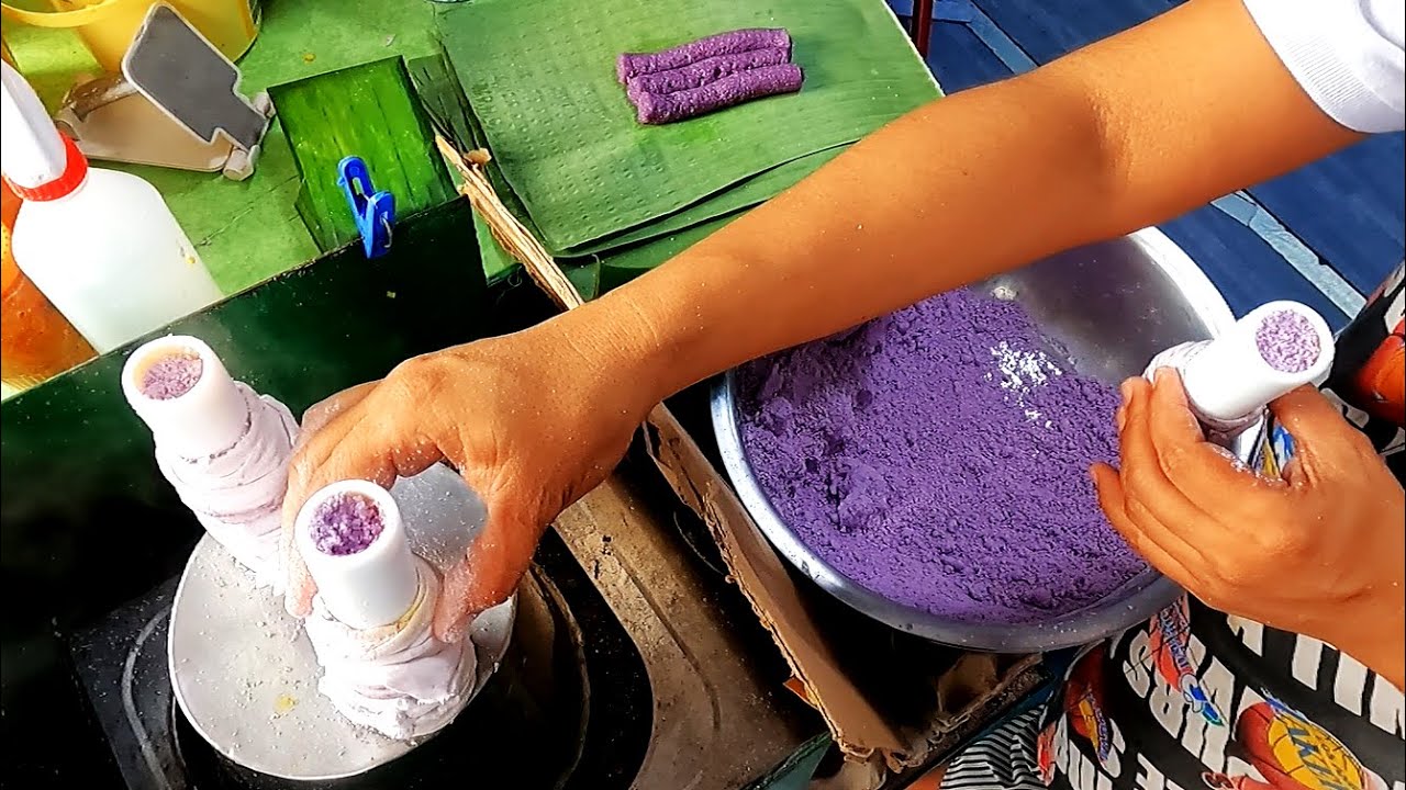 Filipino Street Food | Classic Philippine CHRISTMAS Street Food - BIBINGKA , BUMBONG