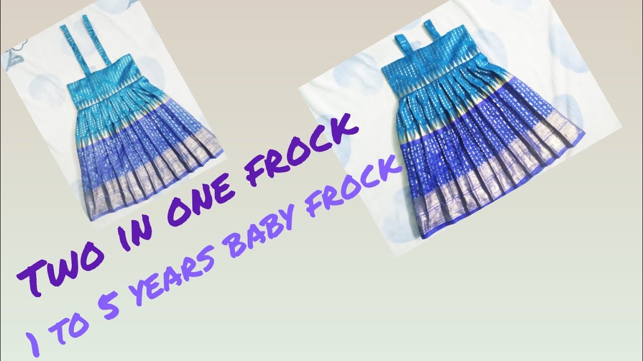 #two in one frock #1to 5 years baby frock