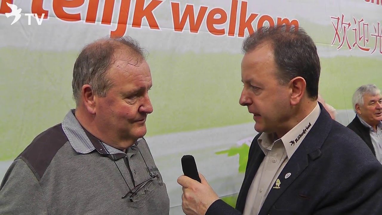 Dirk Van Dyck im Kurzinterview mit Alfred Berger auf der Fugare in Belgien 2016 (Brieftauben)