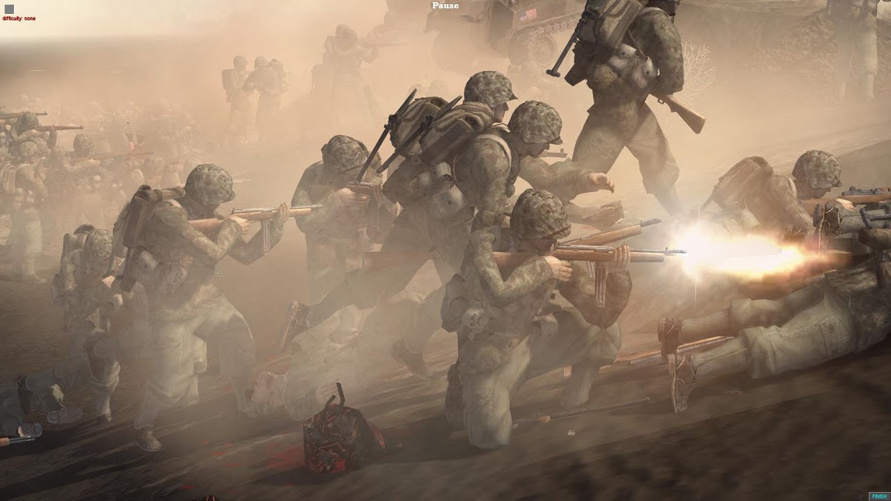 Battle Cinematic - Iwo Jima Beach Assault - Men of War Assault Squad 2