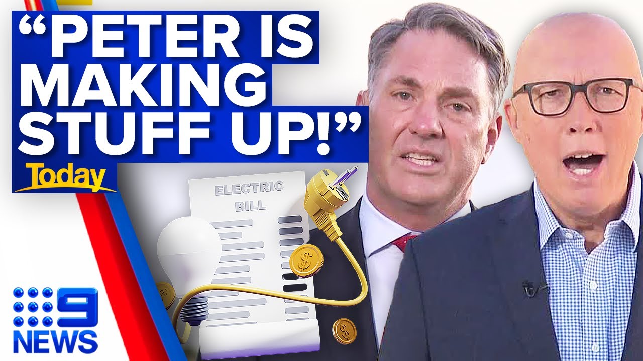Peter Dutton and Richard Marles clash over rising energy prices | 9 News Australia