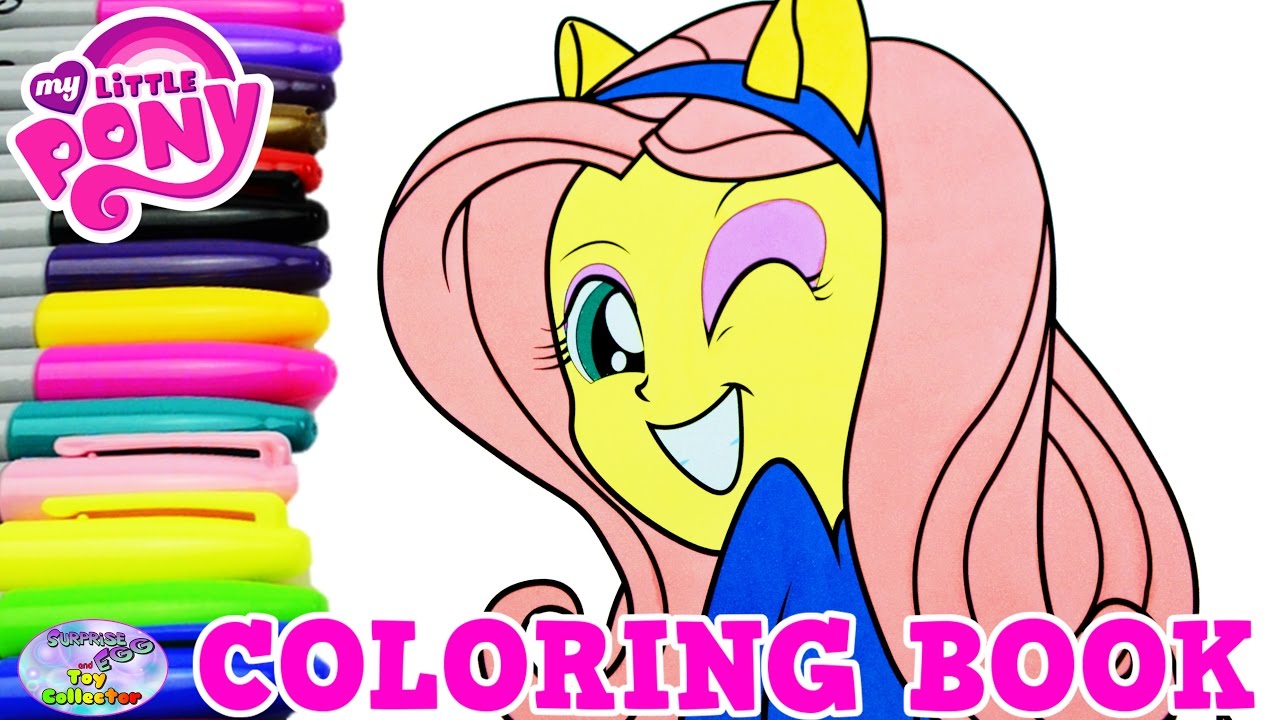 My Little Pony Coloring Book Fluttershy MLP MLPEG Episode Surprise Egg and Toy Collector SETC