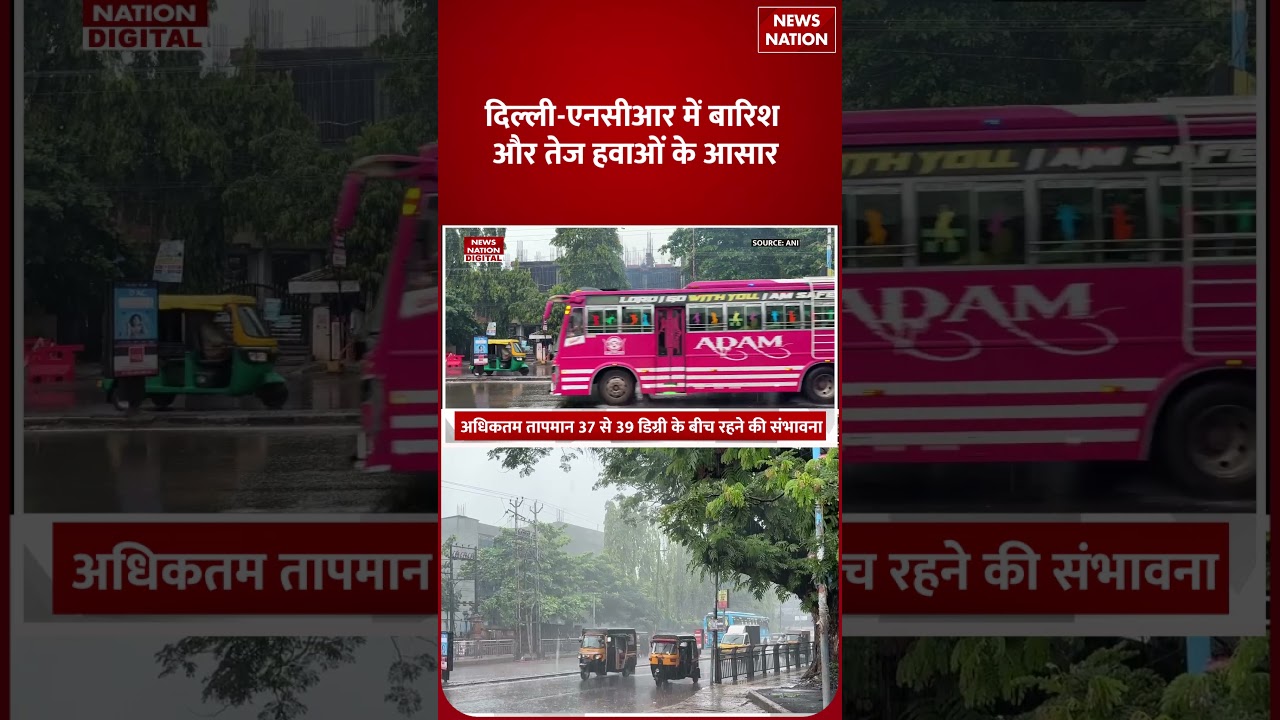 Weather Forecast : Delhi-NCR में Heavy Rain का Alert ! Monsoon | Thunderstorm | Western Disturbance