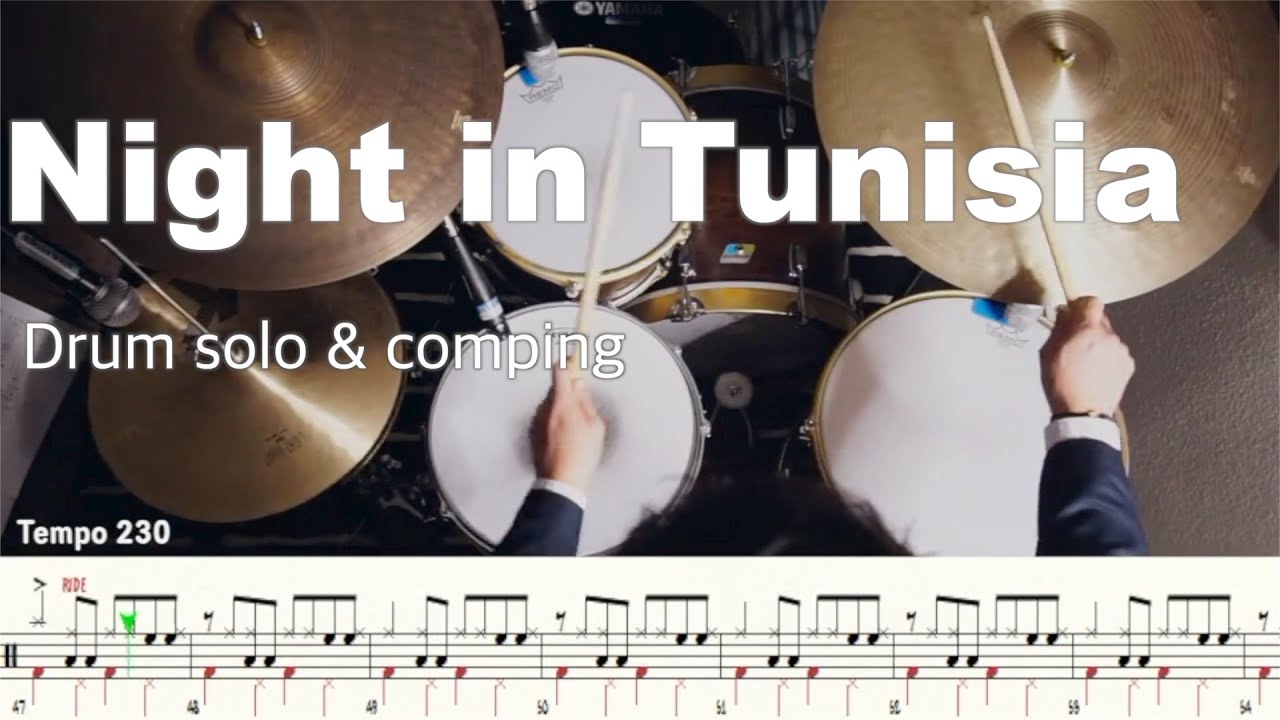A Night In Tunisia / Art Blakey drum solo transcription / Tutorial #nightintunisia #artblakey