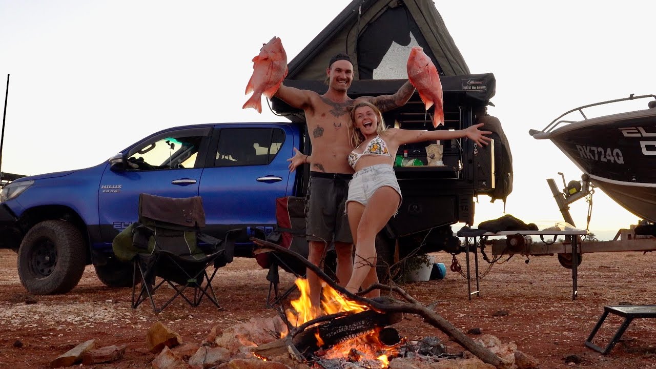 Camping and Fishing Remote Australia - Eating Only What We Catch