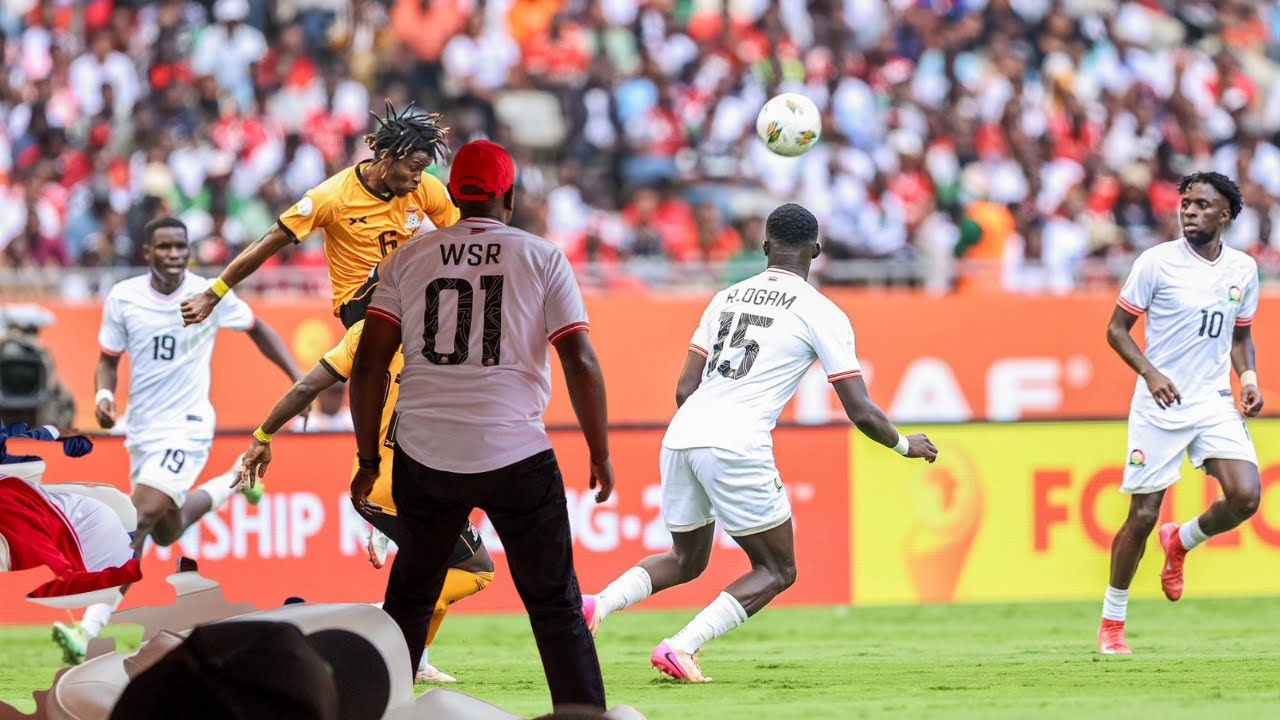 SEE HOW RUTO AND RAILA REACTED WHEN HARAMBEE STAR SCORED A GOAL AGAINST ZAMBIA