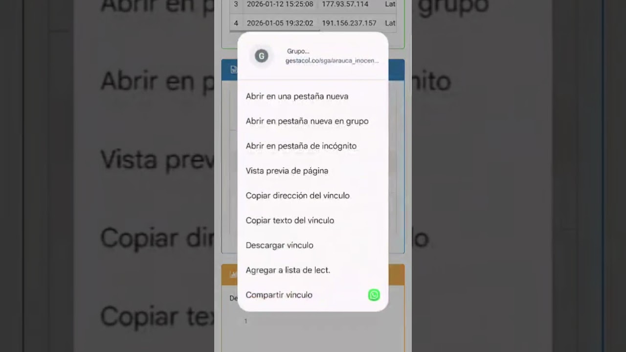 Cómo consultar el grupo asignado GESTACOL