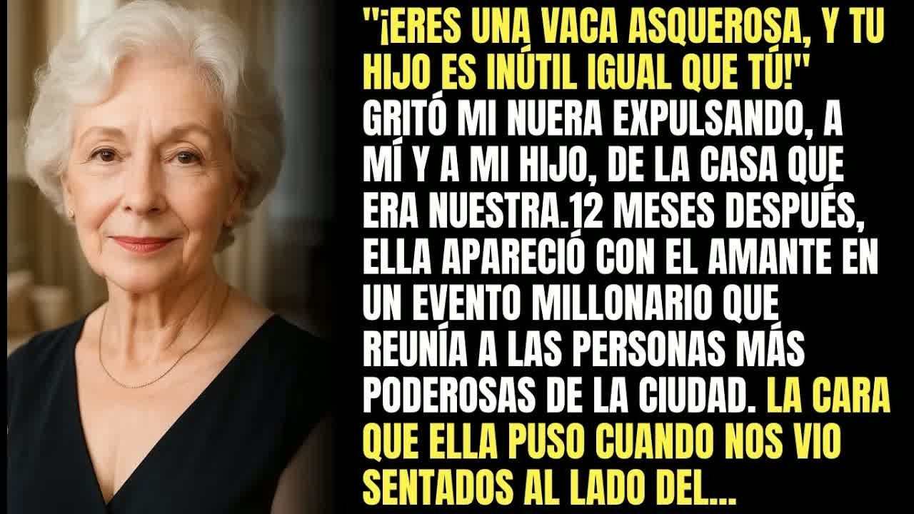 ＂Eres Una Vaca Asquerosa!＂ Gritó Mi Nuera Expulsándome  Meses Después, Ella Me Vio En Un Evento