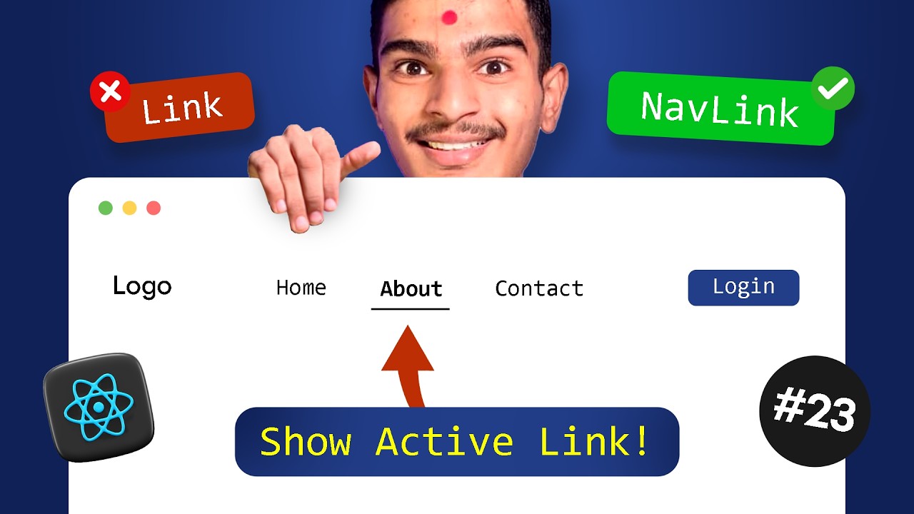 React NavLink Explained | Active Link in React Router (Beginner Friendly) | #23