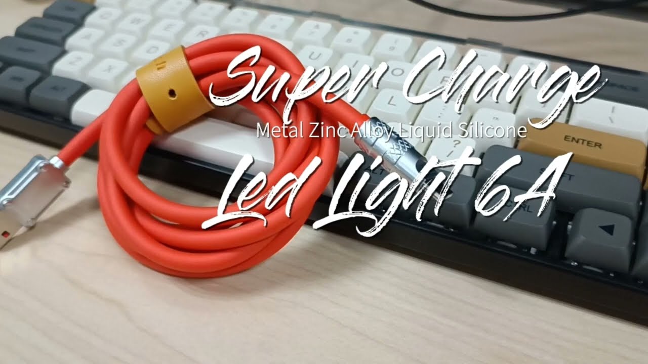 Super Charge - 6A Led Light Metal Zinc Alloy Liquid Silicone USB