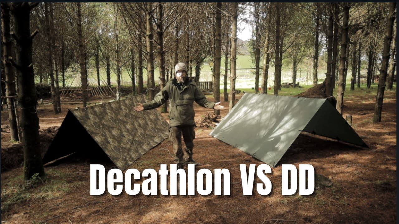 Брезент Decathlon Bushcraft против брезента DD 3 X 3
