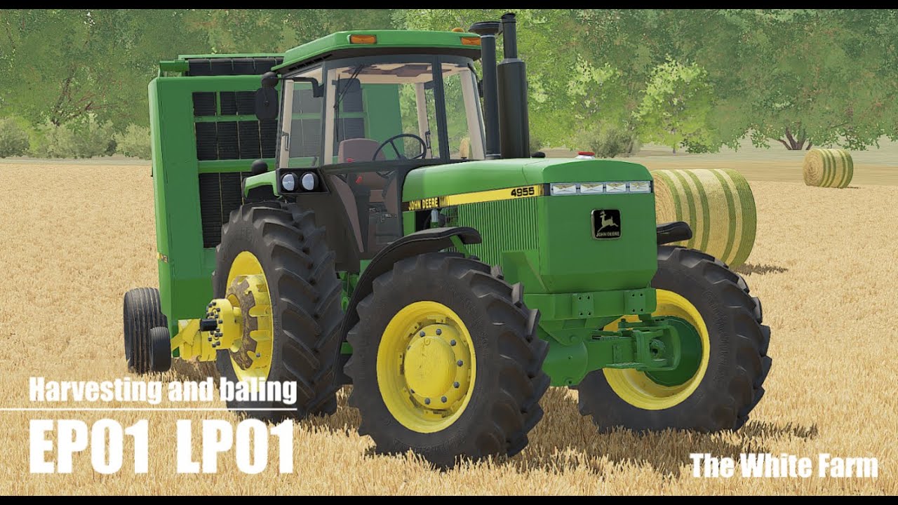 Harvesting and baling! | FS22 The White Farm LP01 singleplayer