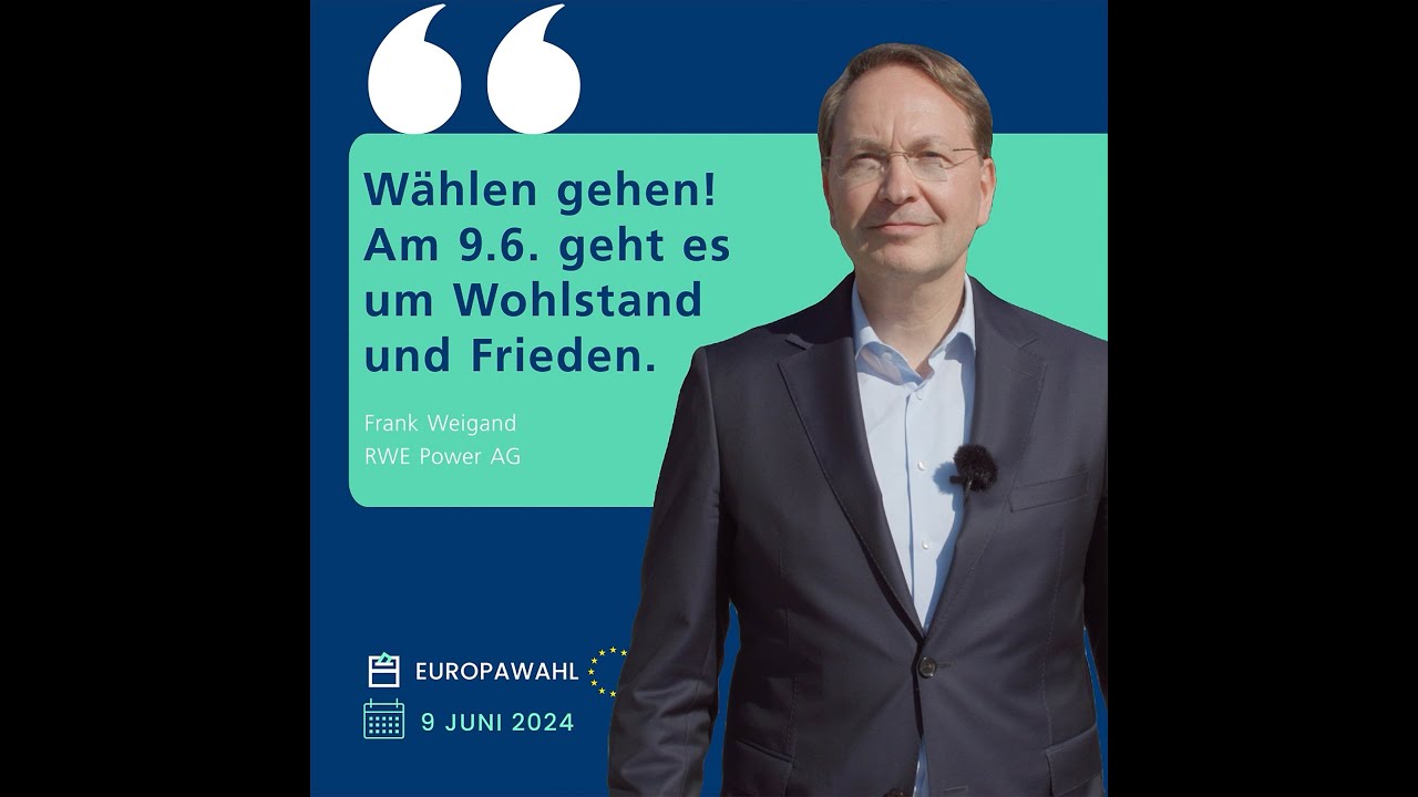 #NRWirtschaftFürEuropa mit Dr. Frank Weigand, CEO der RWE Power AG, Essen.