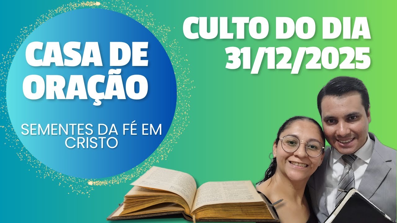 Culto no lar do dia 31/12/2025. Tema: Naamã é curado da lepra