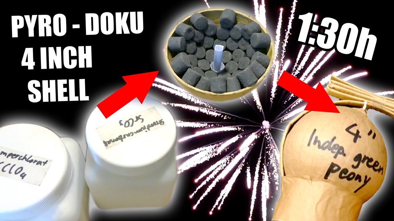 vom Pulver zur Shell - die Entstehung einer 100mm 4 inch Kugelbombe PYRO DOKU