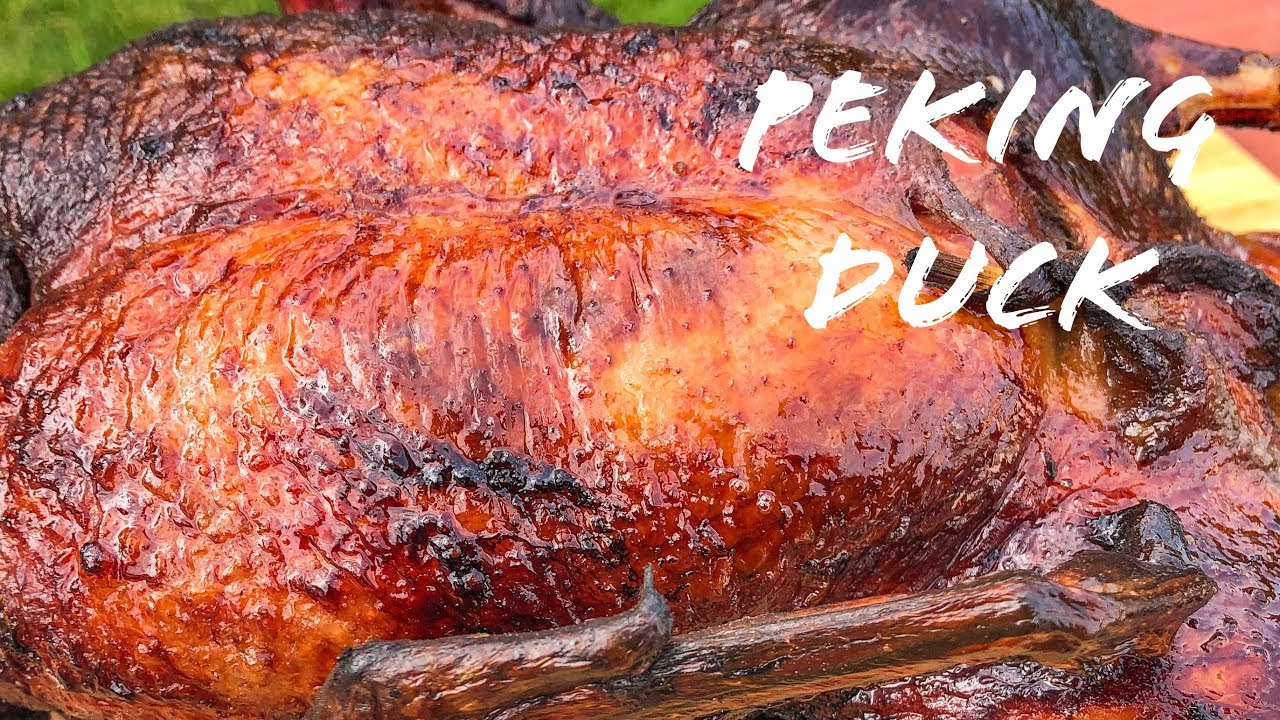 Smoked Peking Duck on Weber Smokey Mountain
