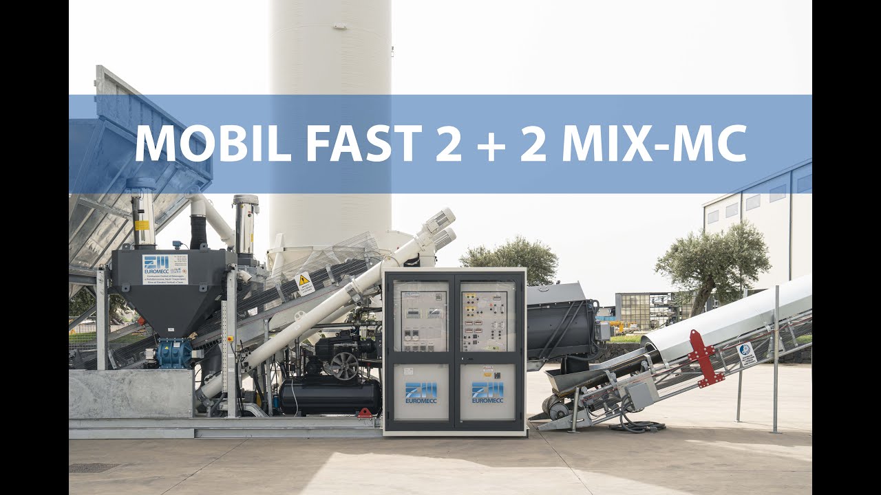 MOBIL FAST 2 + 2 MIX-MC: capacità produttiva 150 m³/h di misto cementato