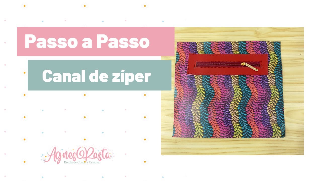 Aprenda a fazer um bolso com canal de zíper de maneira fácil 🧵
