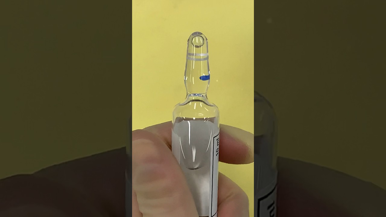 How to break a glass ampule: Part 1 #goodtoknow #clinicalskills #vet #medicine #doctor #surgeon