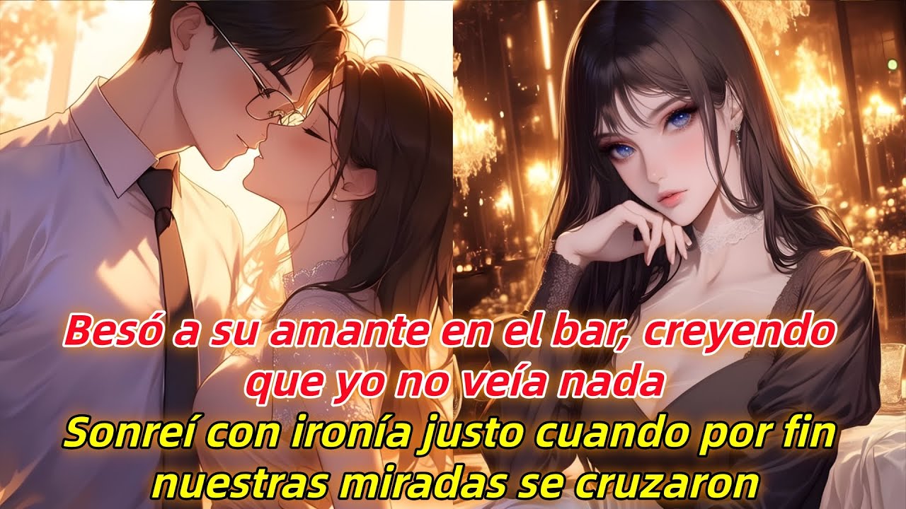 Besó a su amante creyendo que no lo veía. Sonreí cuando al fin cruzó su mirada con la mía.