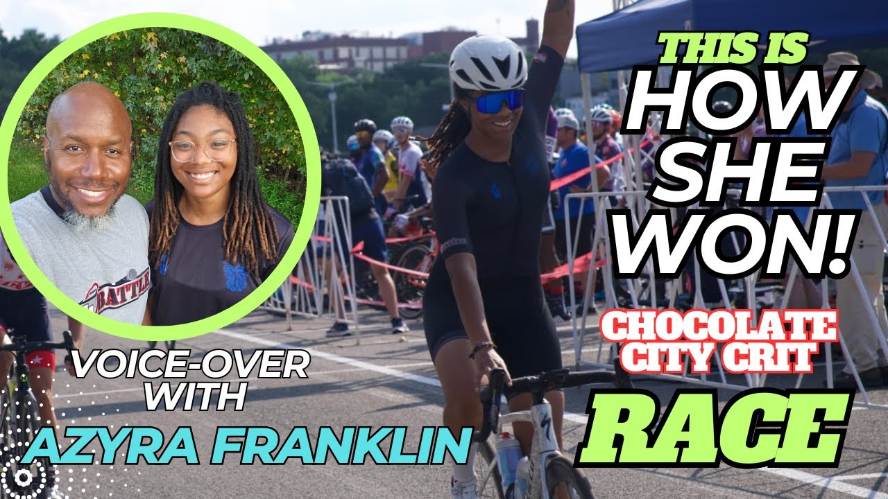 Azyra won a bike race - Chocolate City Crit - Interview with DJ Battle