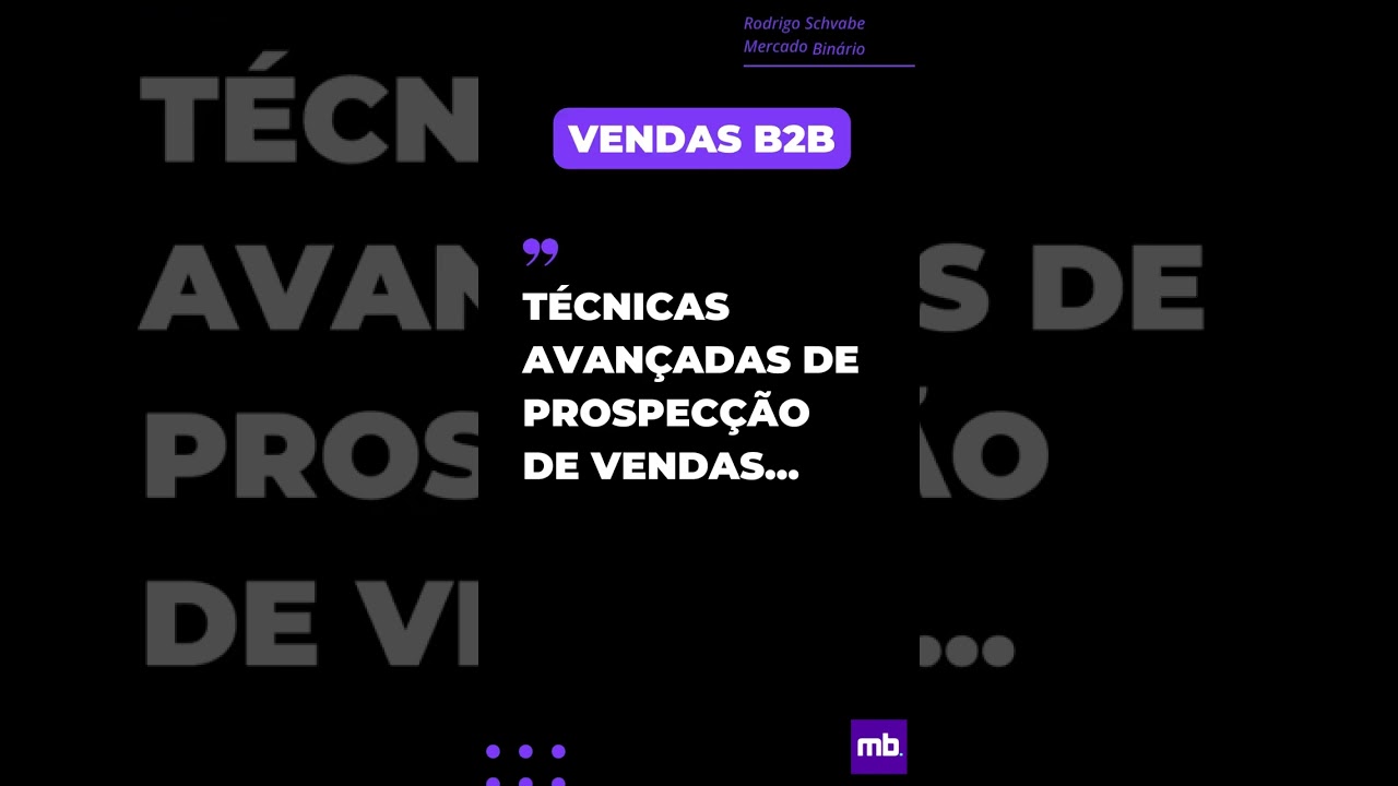 T&eacute;cnicas Avan&ccedil;adas de Prospec&ccedil;&atilde;o de Vendas... #shorts #vendasb2b