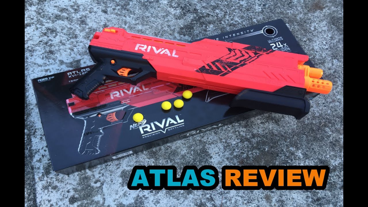 NERF RIVAL ATLAS XVI-1200 REVIEW - Pump-action Double Shot Rival Shotgun! | Walcom S7