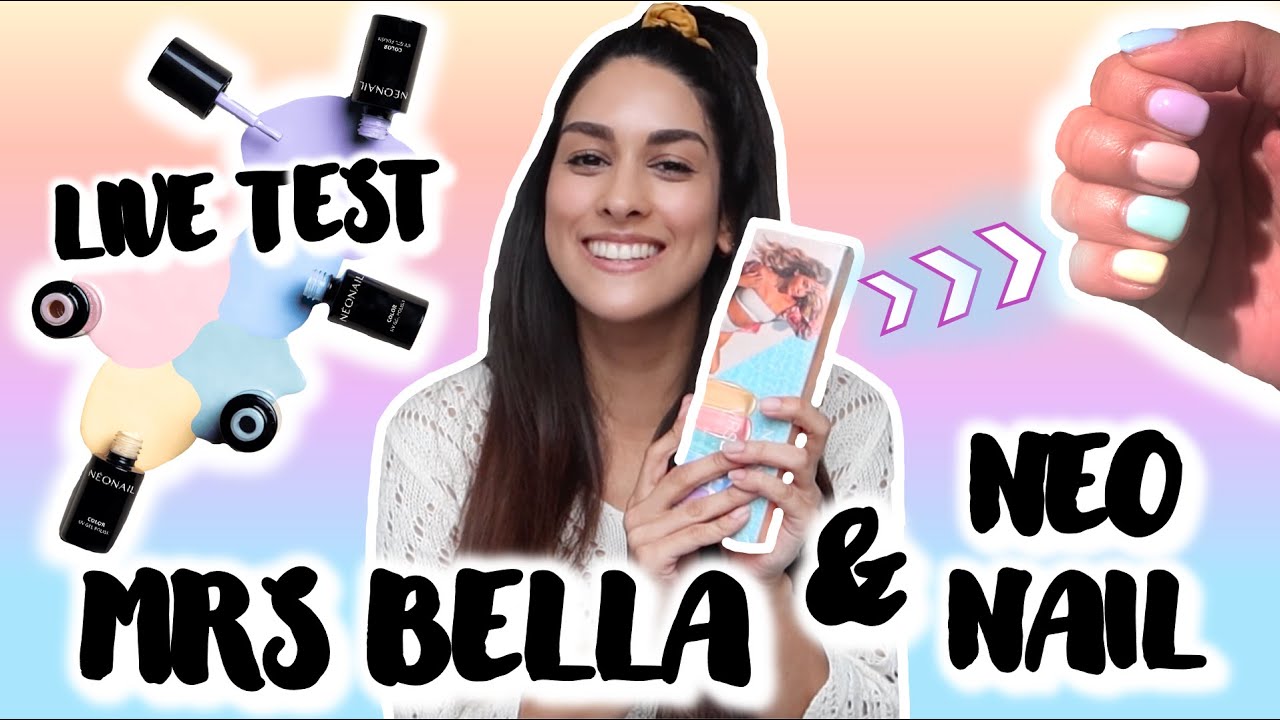 NeoNail x Mrs Bella Pastel Vibes Shellac 💅🏽 Review + LED statt UV Lampe Test💡 | Angela Mel