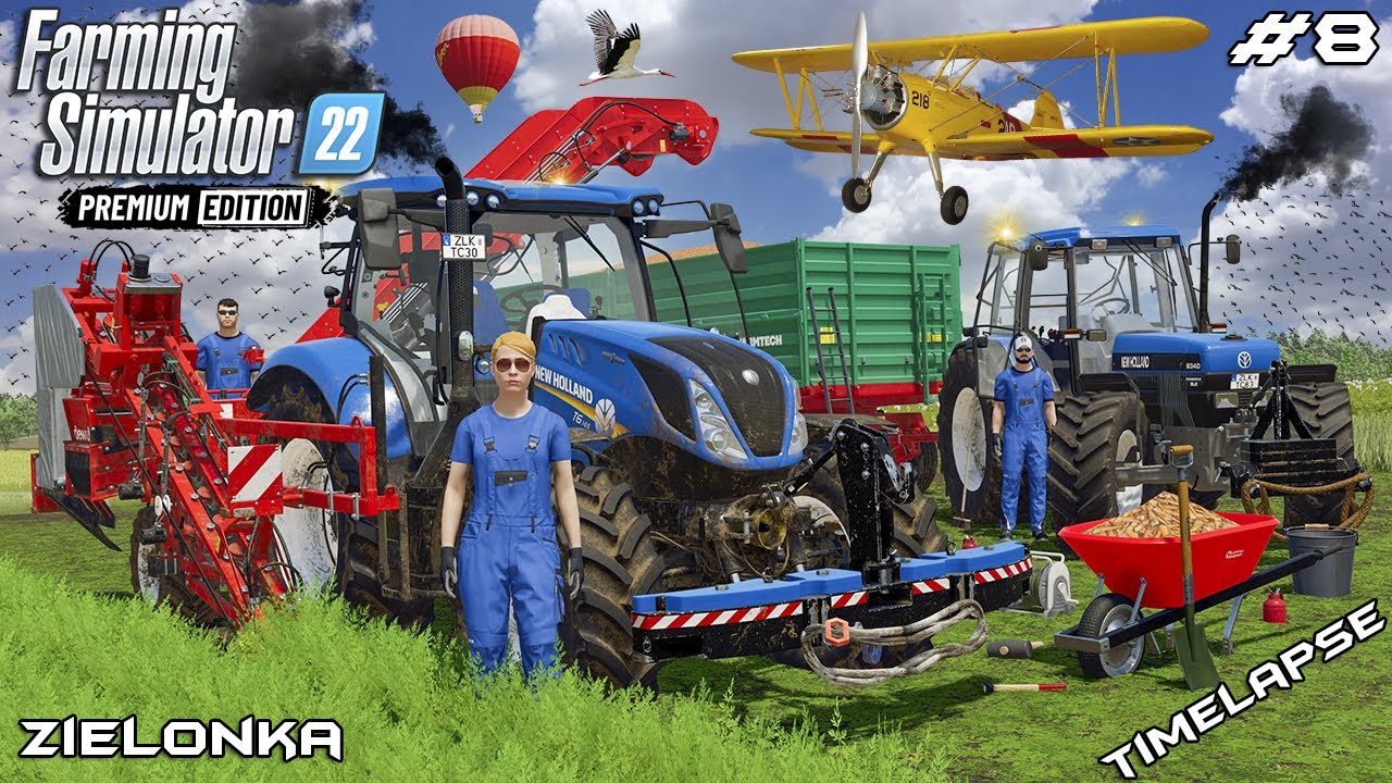 FIRST TIME HARVESTING CARROTS WITH NEW HOLLANDS -🥕🚜🚨 | Zielonka | Farming Simulator 22 | Episode 8