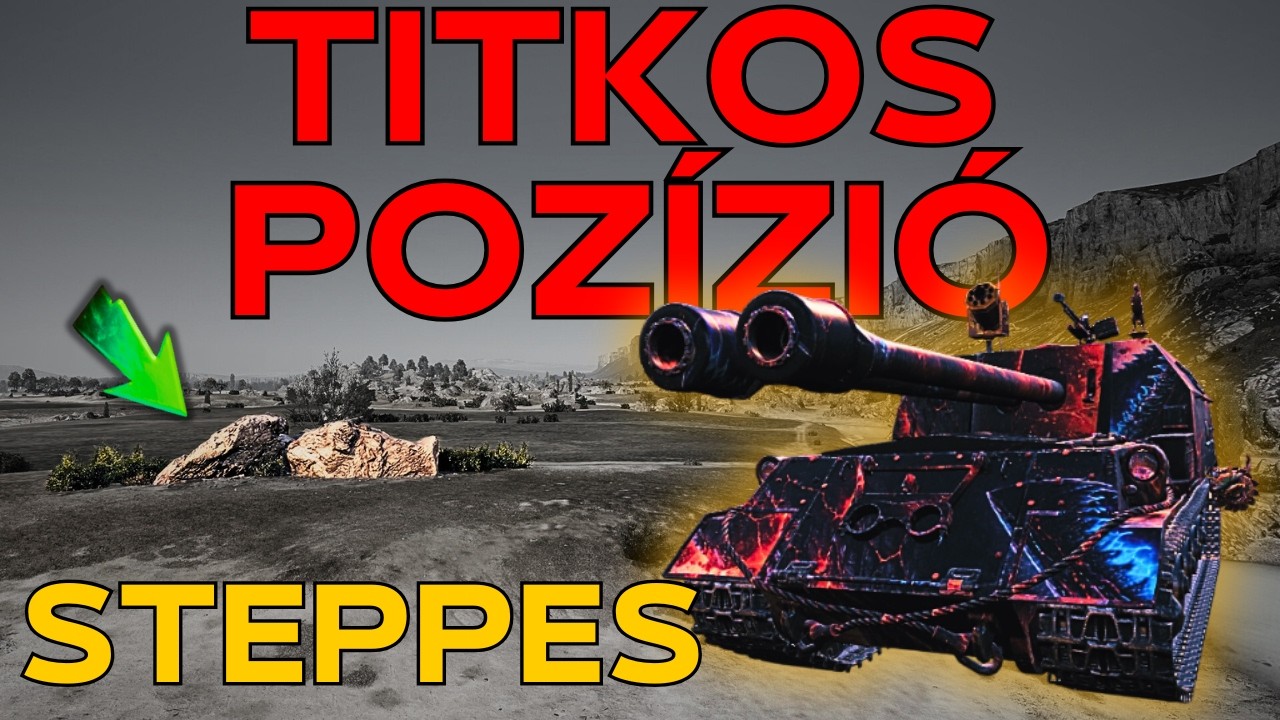 Így játssz Steppes pályán északi oldalról + Az egyik legerősebb kezdő pozíció! | World of Tanks