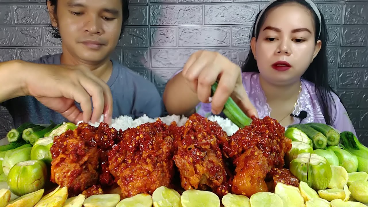 Ayam Geprek Mandi Cabe Super Extrims Pedesnya,lalapan,Suami Sampai Nambah Nasi😁😂