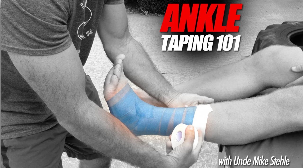 How to Tape Ankles for Athletes - Best Ankle Taping Video - Mike Stehle