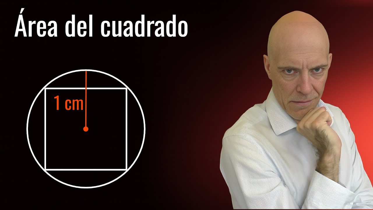 ¿Eres capaz de hallar el área del cuadrado inscrito en esta circunferencia?🧐