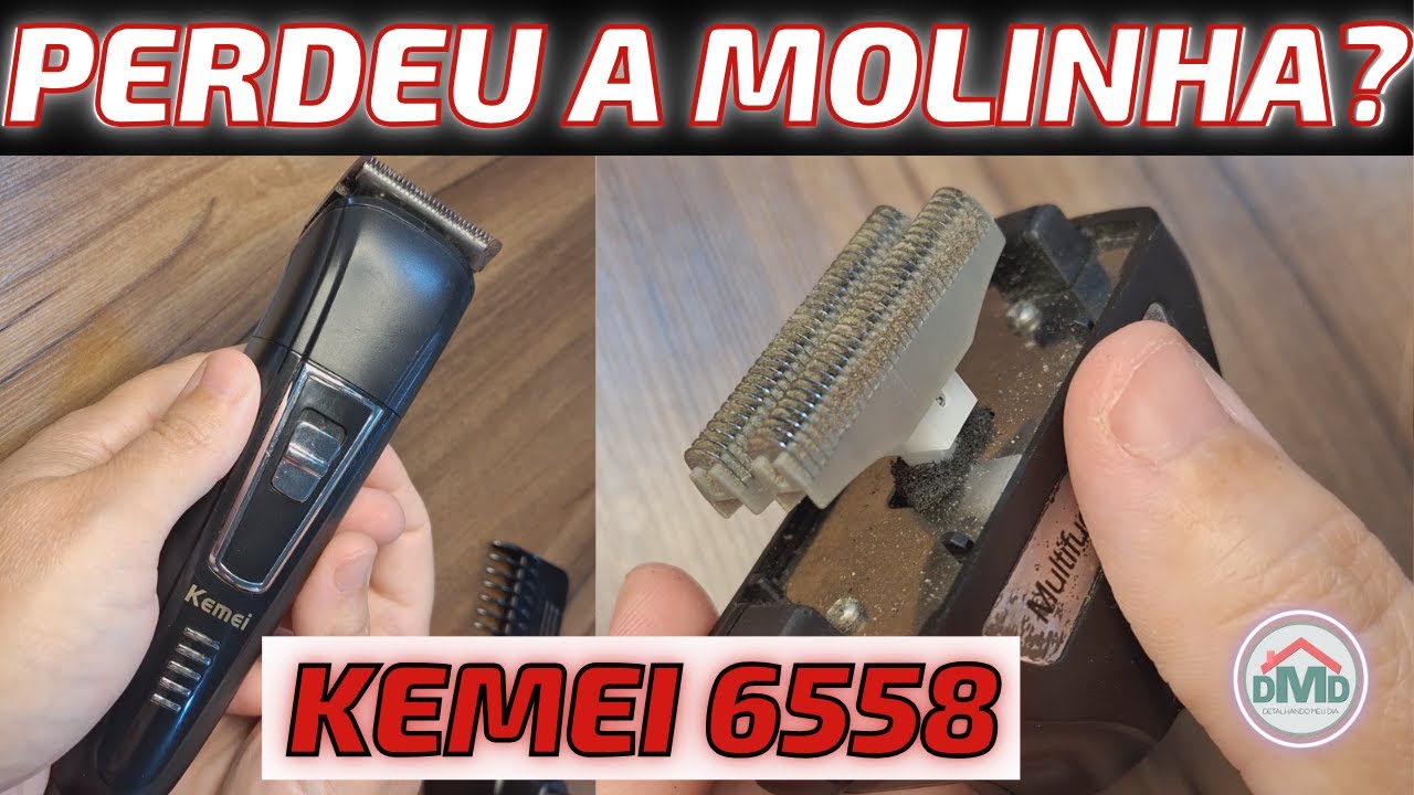 Como é a Mola da Máquina de Cortar Cabelo KEMEI 6558