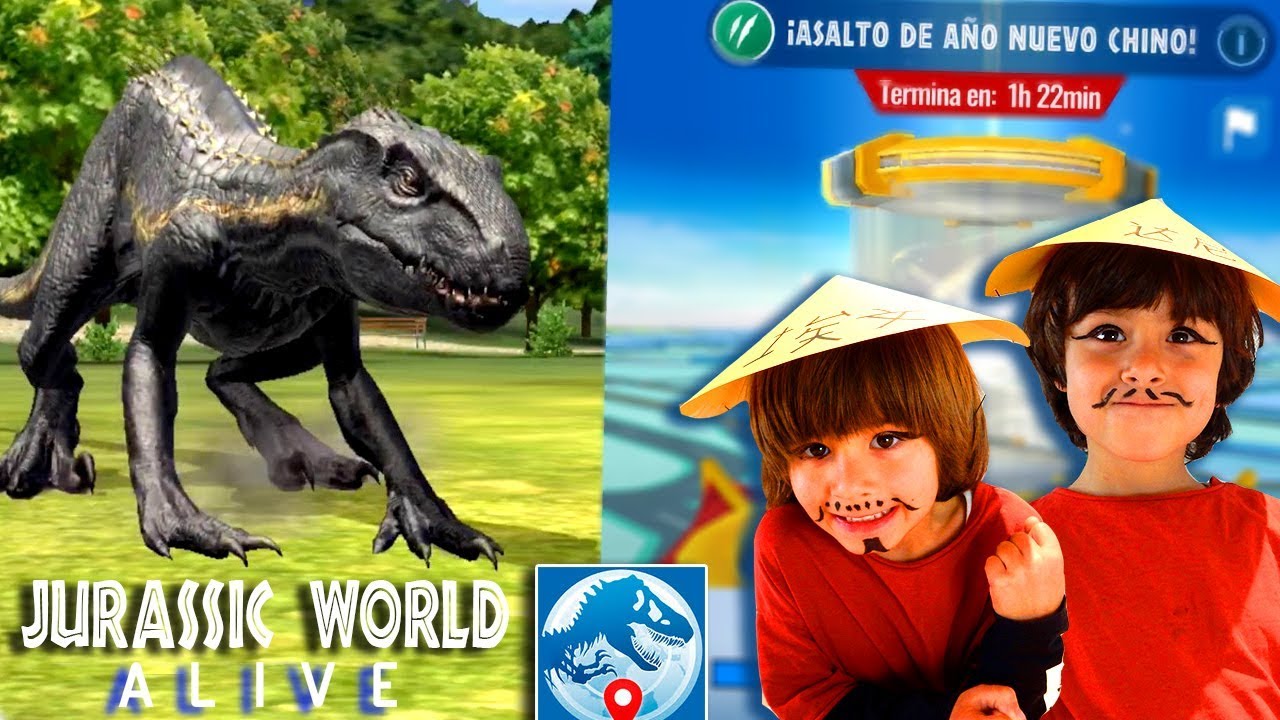 Jugamos con el INDORAPTOR en el ASALTO de Año Nuevo Chino 🎉🤓Jurassic World ALIVE