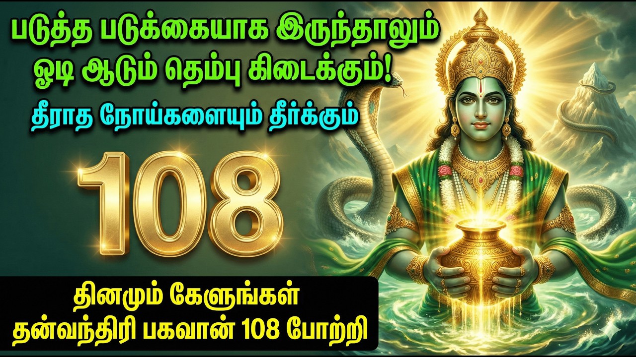 🌿உடல் ஆரோக்கியம் 🩺காக்கும் தன்வந்திரி பகவான் 108 போற்றி 🙏 I DHANVANTHARI BHAGAVAN 108 POTRI