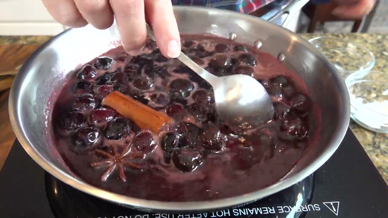 Cherry Port Sauce | Dessert or Breakfast Sweet Topping Sauce Recipe | Easy Cherry Port Wine Sauce
