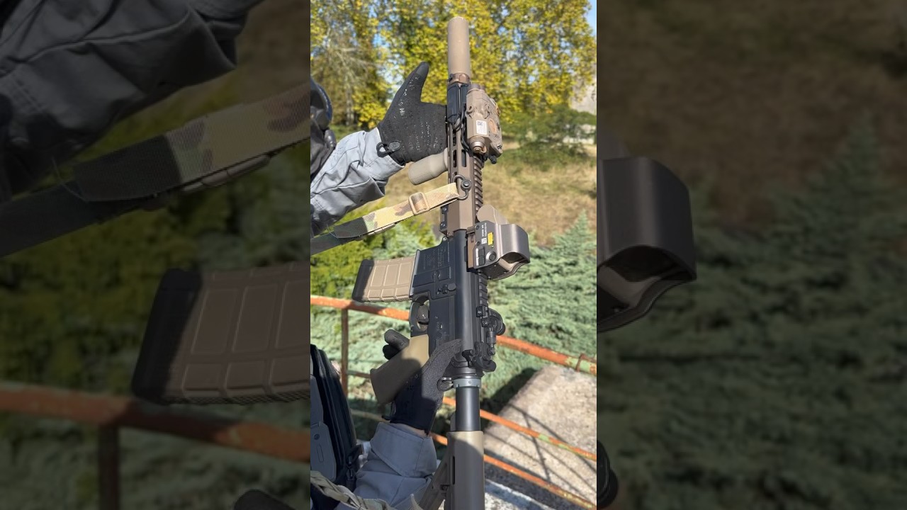 Firing the MK16 URG-I 10.5⚡️#Airsoft #TriggerResponse